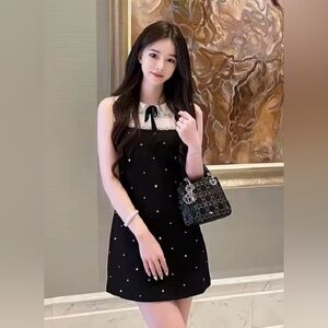 Nianlin- Embellished Mini Dress